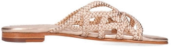 Melvin & Hamilton Leder-Pantoletten Elodie 64 gold