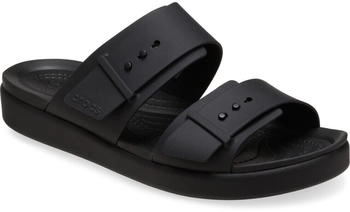 Crocs Brooklyn Buckle Low Sandalen schwarz