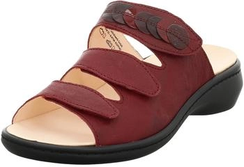 Think Camilla chrome-free tanned sustainable mule rosso/kombi
