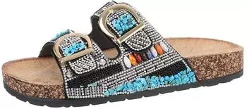 Ital Design Sandals with Ankle Strap 0764 mischfarben/schwarz