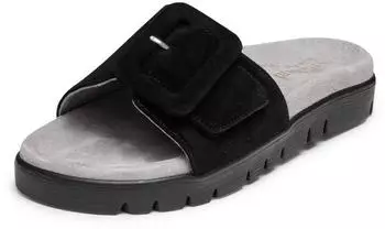 Vitaform Pantolette Samtziege schwarz