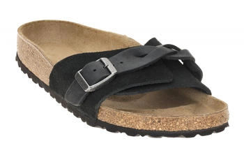 Birkenstock Oita Braided Veloursleder schwarz