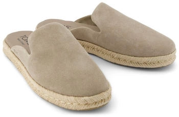 TOMS Shoes Santiago Mule Espadrille dune suede