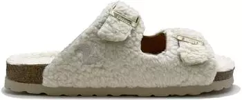 thies Eco Teddy Sandal vegan off white