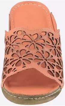 Andrea Conti Sandalette Pantolette lachs