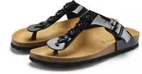 LASCANA Zehentrenner "Sandale, Pantolette, offener Schuh, Sommerschuh," mit