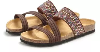 Lascana Mule with comfort cork footbed braun