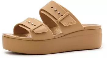 Crocs Brooklyn Sandal Low Wedge (207431) umber