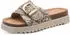 Tamaris Leather Mules (1-27208-44) beige snake