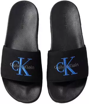Calvin Klein Slide Monogram Wmns (YW0YW01835) blau/dunkelgrau/schwarz