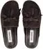 Steve Madden Textil Pantoletten dunkelbraun