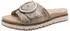 Tamaris Comfort Leather Mule beige snake