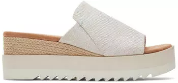 TOMS Shoes Diana Sandal Nylon Natural Wedges natürlich