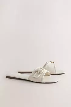 Next Fashion Forever Comfort® Sandals with Buckle Detail wollweiß