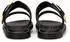 Marc O'Polo Sandal in Fine Cowhide Leather schwarz/gold/weiß