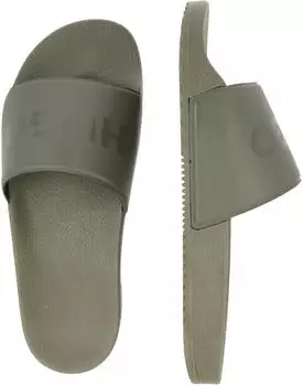 HUGO Timein_slid Badepantolette open green