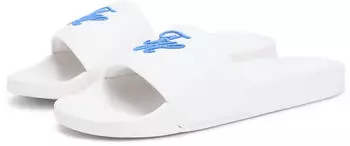 Tommy Hilfiger Th Script Pool Slides (FW0FW09286) white ecru