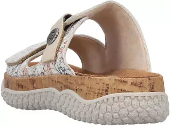 Rieker Mule with Velcro Strap wei&szlig; multi