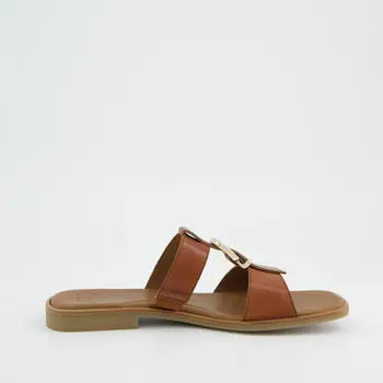 Paul Green Mules Smooth Leather Mule cognac