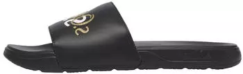 s.Oliver Sandals with Logo gold/schwarz/weiß