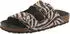 VERBENAS ROCIO Sandal with Ruffles zebraoptik/blau