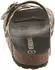 VERBENAS ROCIO Sandal with Ruffles zebraoptik/blau