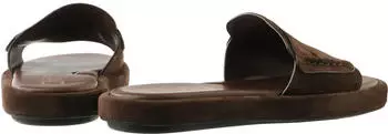 Högl Suede Leather Sandal with Ultra-Light, Non-Slip Sole and Softline Technology chocplum