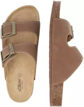 s.Oliver Sandals in Leather Look umbra