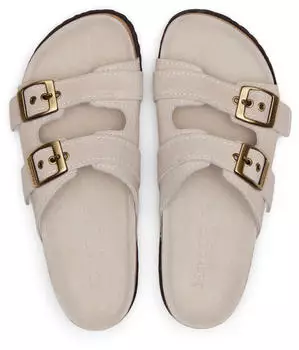 Marc O'Polo Quinn Pantolette mit Memory Foam hellgrau