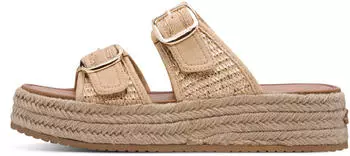 Tamaris Mule with Wedge Heel light gold