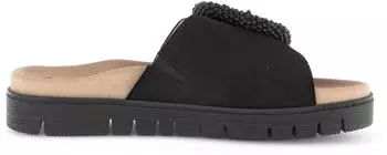 Gabor Sandals with Decorative Pearls on the Ornamental Buckle schwarz