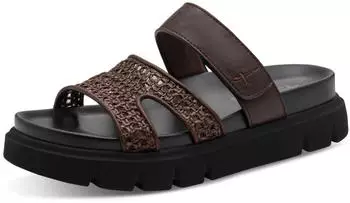 Tamaris Sandal with Platform and Wedge Heel (1-27422-46) braun