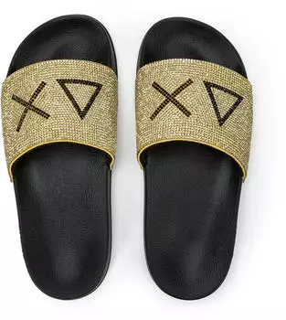 Sun 68 Sandals schwarz/gold glitter