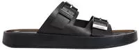 Calvin Klein ERGON DOUBLE BAR SANDAL LTH Pantolette Strandschuh, Sommerschuh,