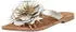 Lazamani HILDE FLOWER Sandals Leather/Textile Toe Separator gold