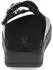 Caprice Leather Two-Strap Mule with Platform Sole (9-27202-46) black nappa