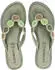 Lazamani Sandals Toe Separator Leather/Textile camel/mint
