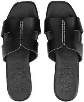 Oh! my Sandals Leather Mules schwarz
