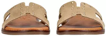 Oh! my Sandals Leather Mule Sandals hellbraun