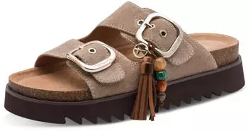 Tamaris Flat Mule taupe