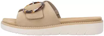 Remonte Dorndorf Mules, heel up to 35mm, w/o footbed beige/sepia