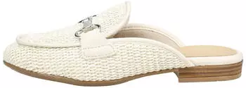 Tamaris Sandals Faux Leather/Textile Mule ivory