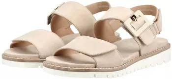 Ara Pantoletten Veloursleder, Kent hellbeige