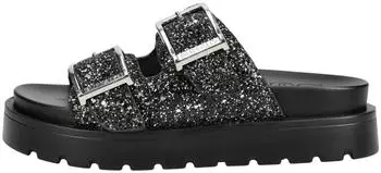 Buffalo Sandals Faux Leather schwarz