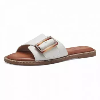 s.Oliver Sandal Studs Soft Foam Sole Buckle (5-27131) wei&szlig;
