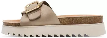 Tamaris Pantolette 27401 with Footbed Vegan taupe/braun