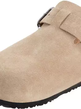 Tamaris Leather Mules sand