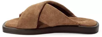Tamaris Women's Flat Leather Mule brown suede