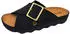 Rohde Alassio 6220 Nubuck Leather Mule with Platform Sole schwarz