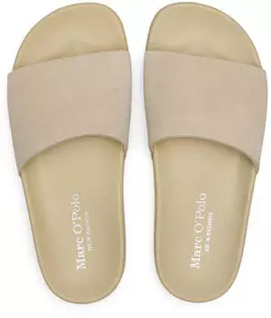 Marc O'Polo Sandal with Suede Straps hellbraun